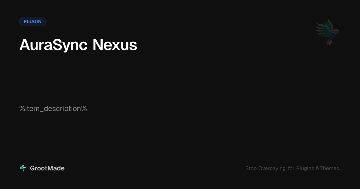 Screenshot of AuraSync Nexus website