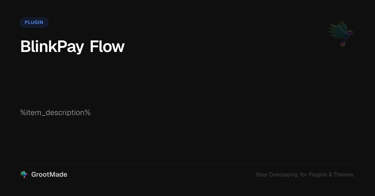 Screenshot of BlinkPay Flow website