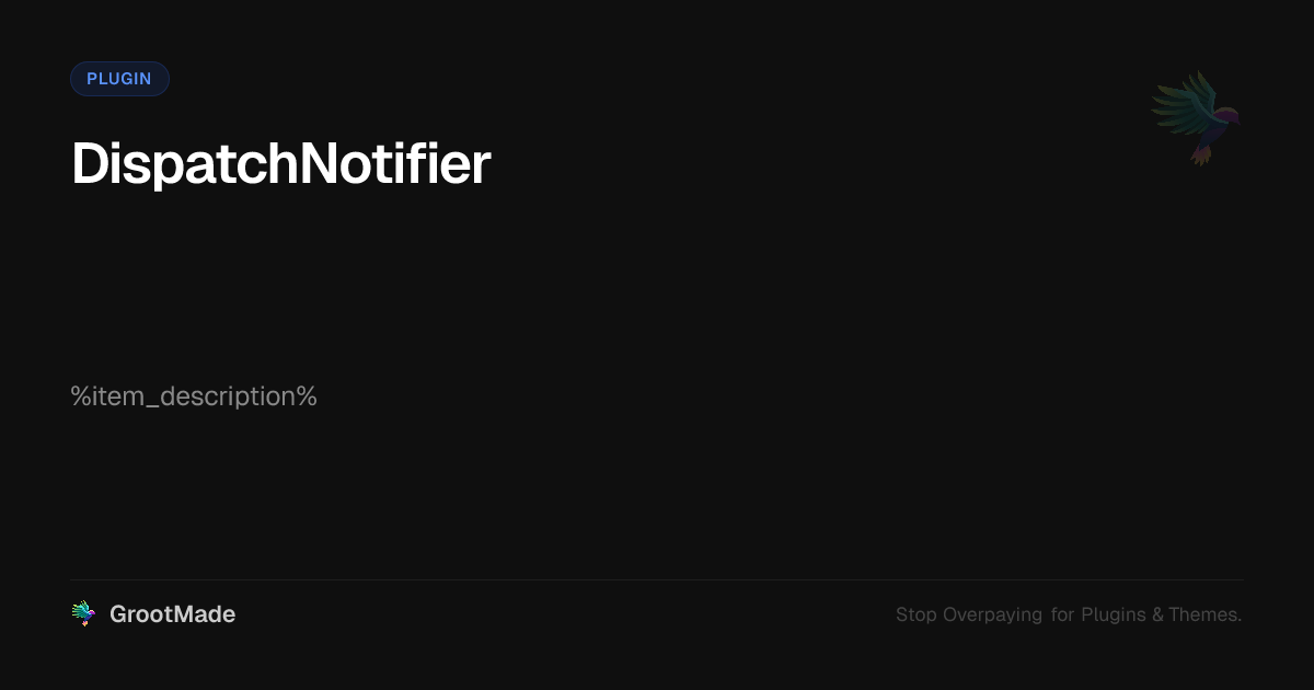 Screenshot of DispatchNotifier website