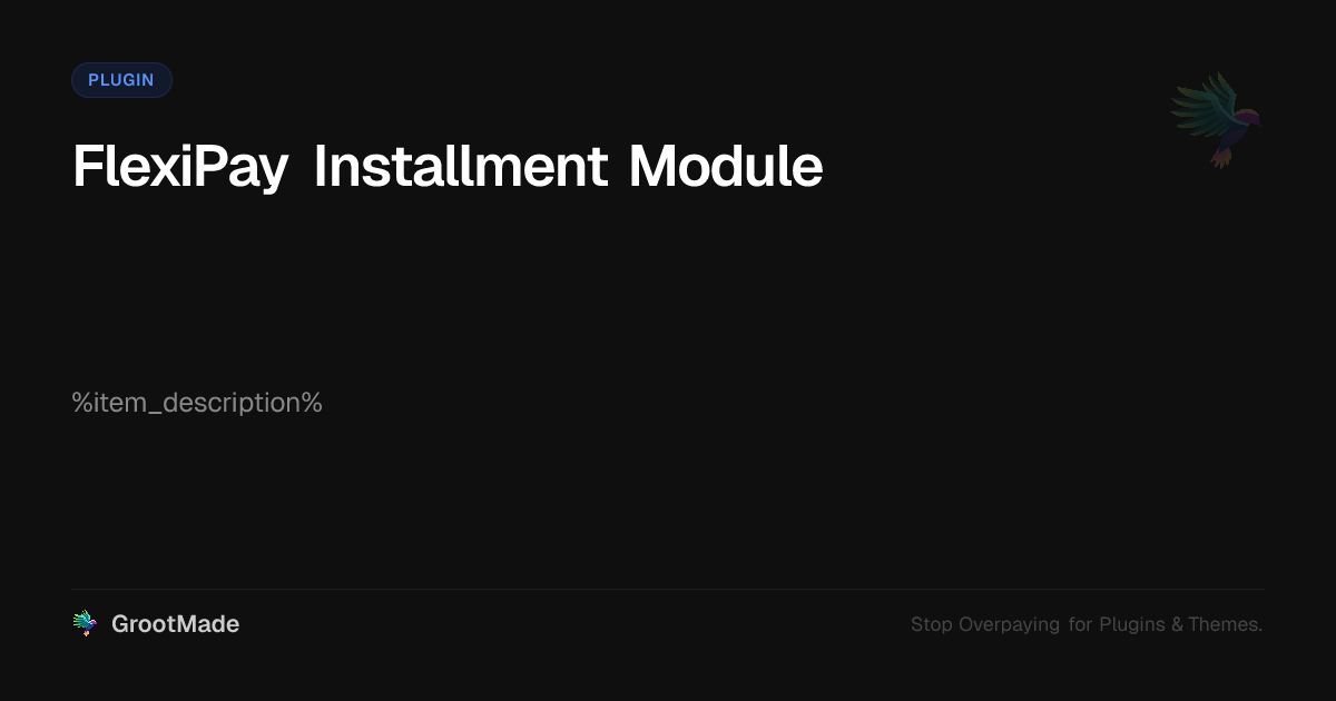 Screenshot of FlexiPay Installment Module website