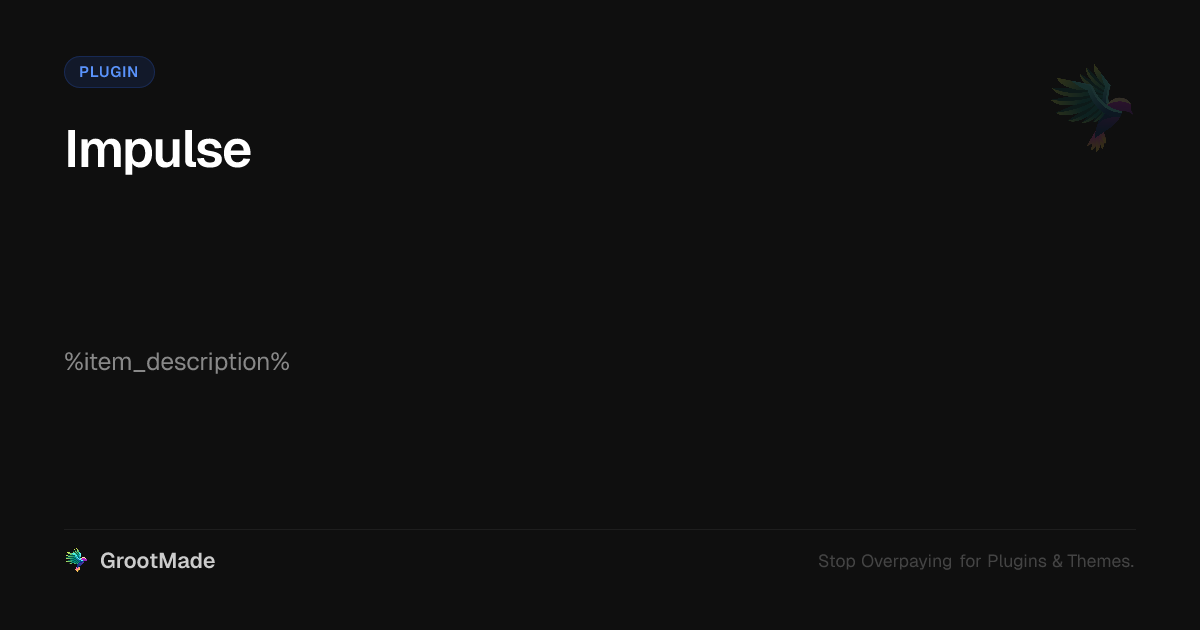 Screenshot of Impulse website