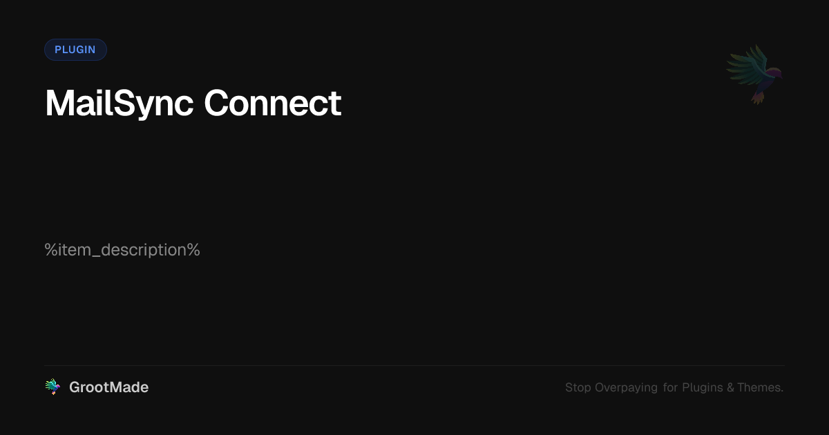 Screenshot of MailSync Connect website