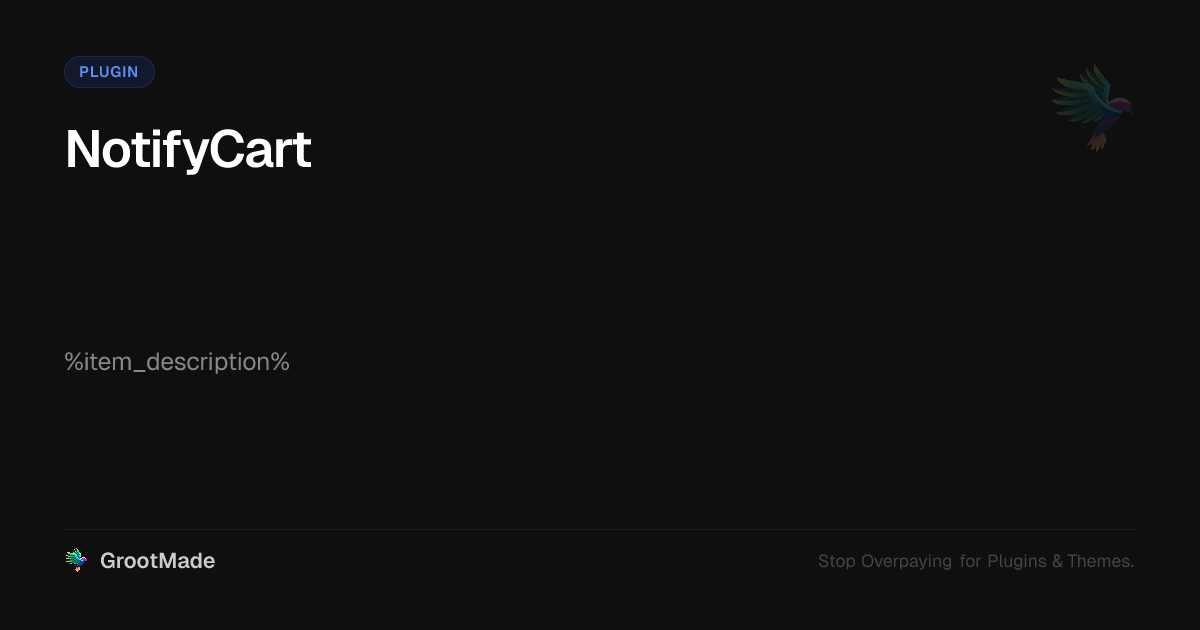 Screenshot of NotifyCart website