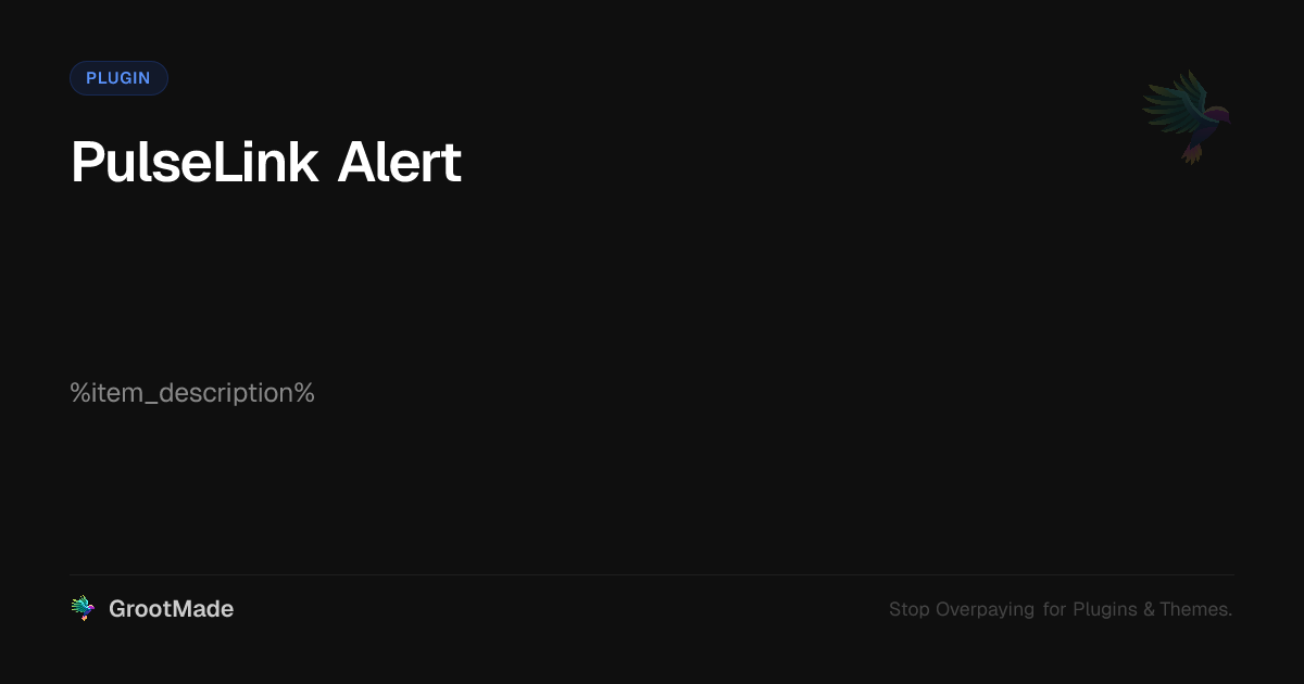 Screenshot of PulseLink Alert website