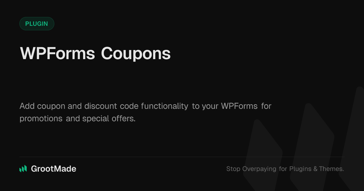 Screenshot of WPForms Coupons website