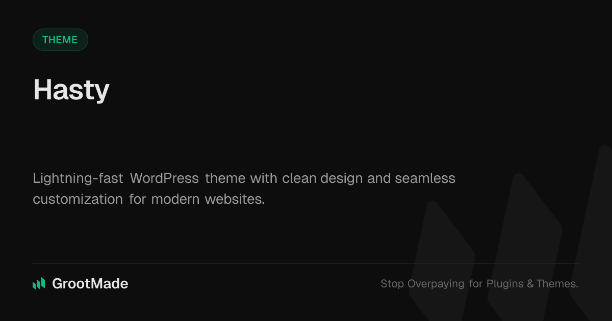 Screenshot of Hasty website