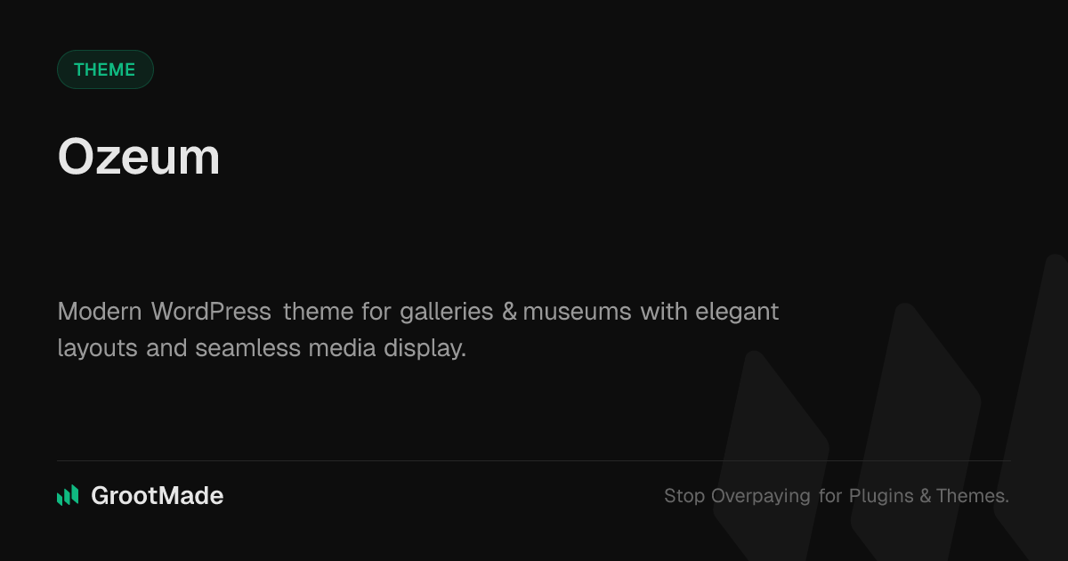 Screenshot of Ozeum website