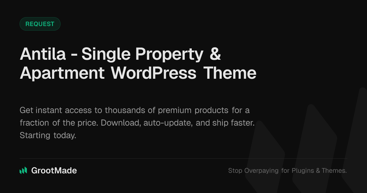 Screenshot of Antila - Single Property & Apartment WordPress Theme website