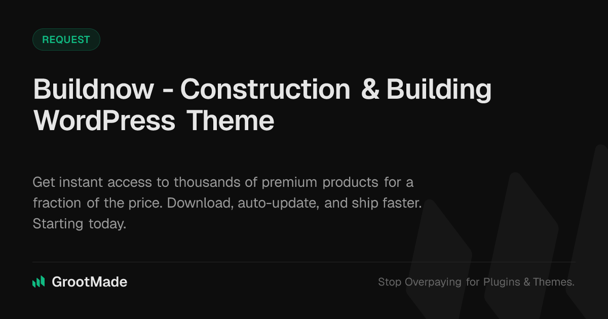Screenshot of Buildnow - Construction & Building WordPress Theme website