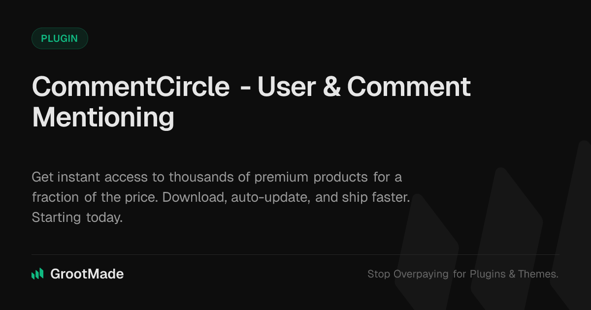 Screenshot of CommentCircle - User & Comment Mentioning website