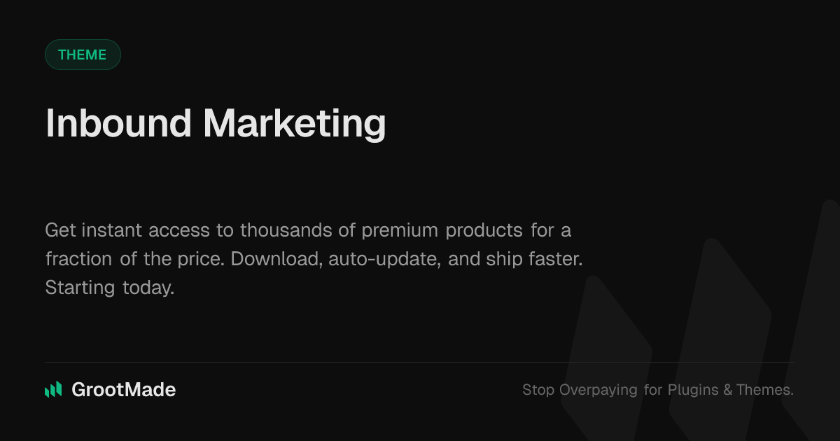 Screenshot of Inbound Marketing website