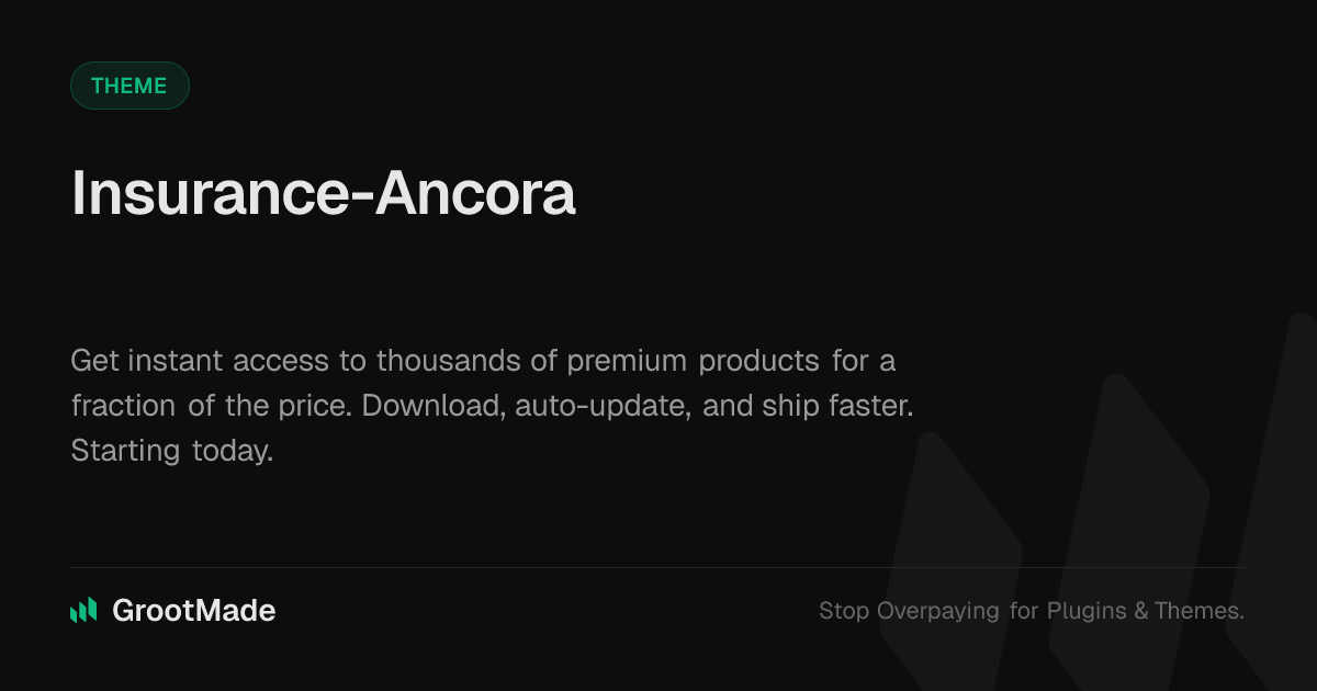 Screenshot of Insurance-Ancora website