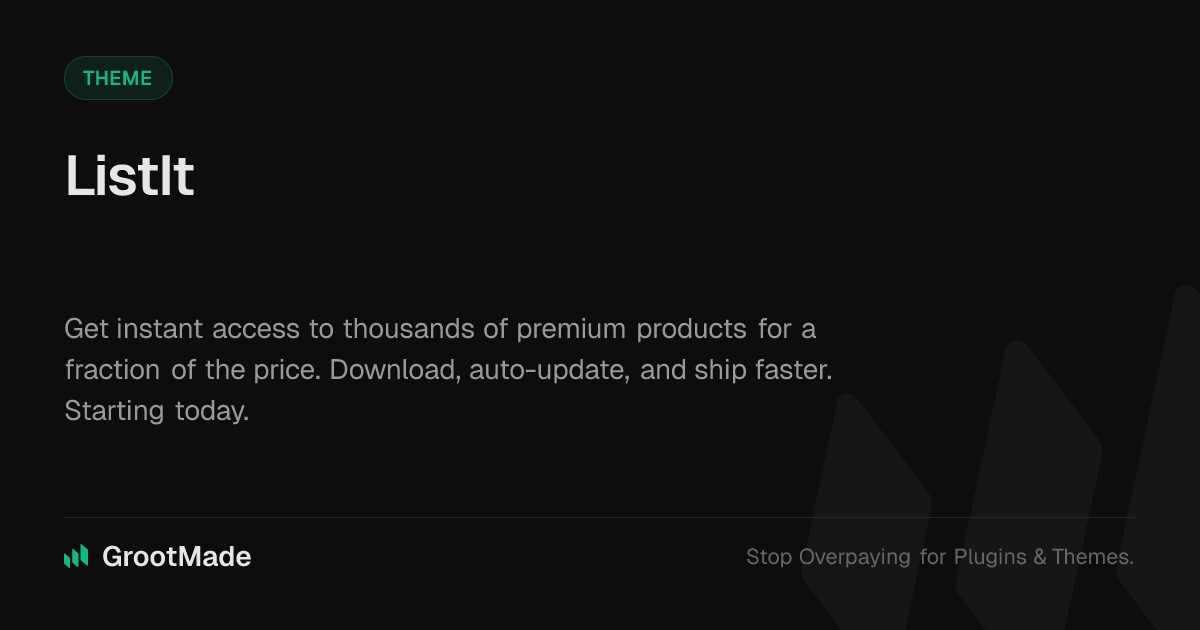 Screenshot of ListIt website