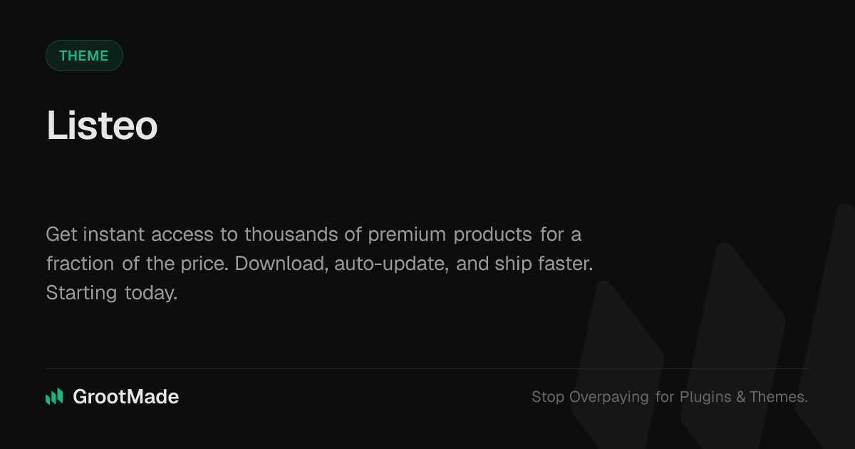 Screenshot of Listeo website