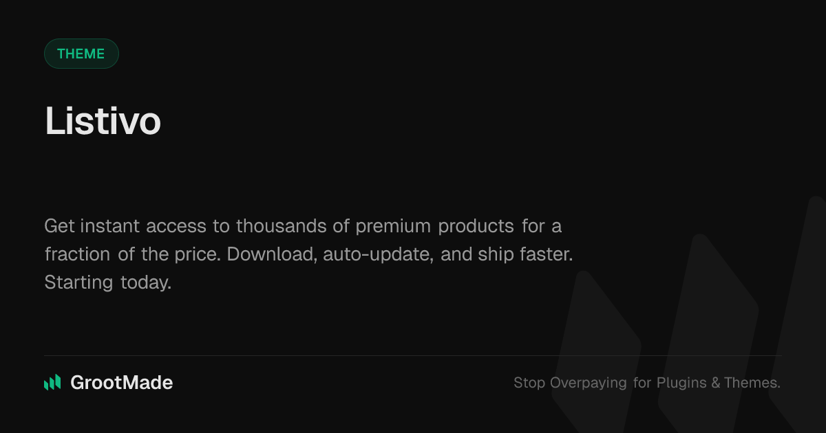 Screenshot of Listivo website