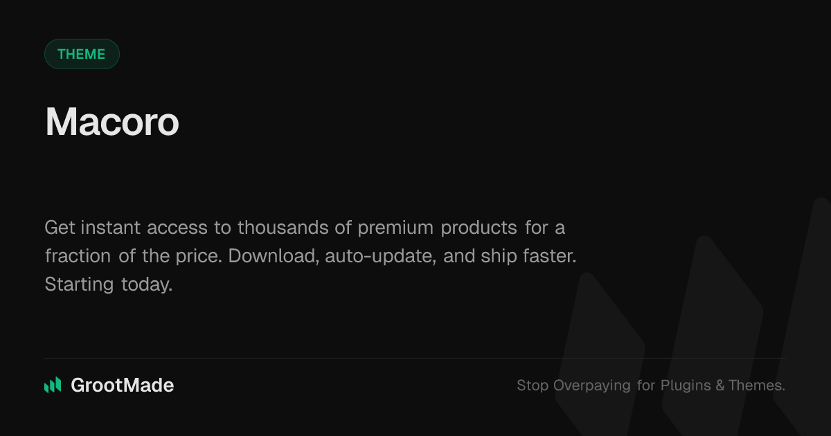 Screenshot of Macoro website