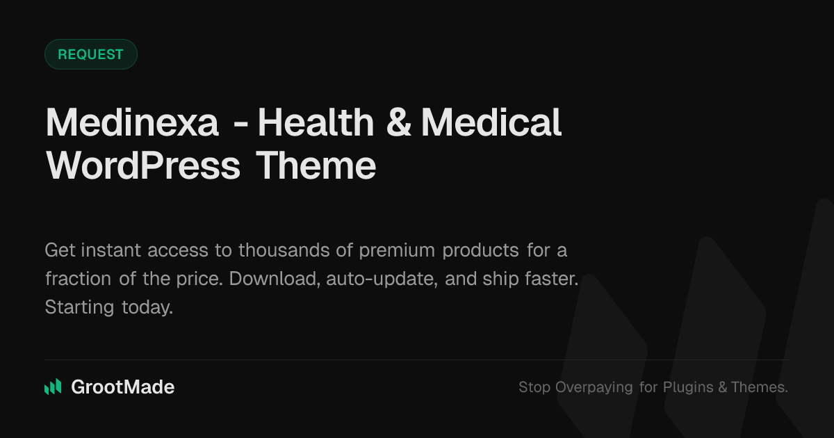 Screenshot of Medinexa - Health & Medical WordPress Theme website