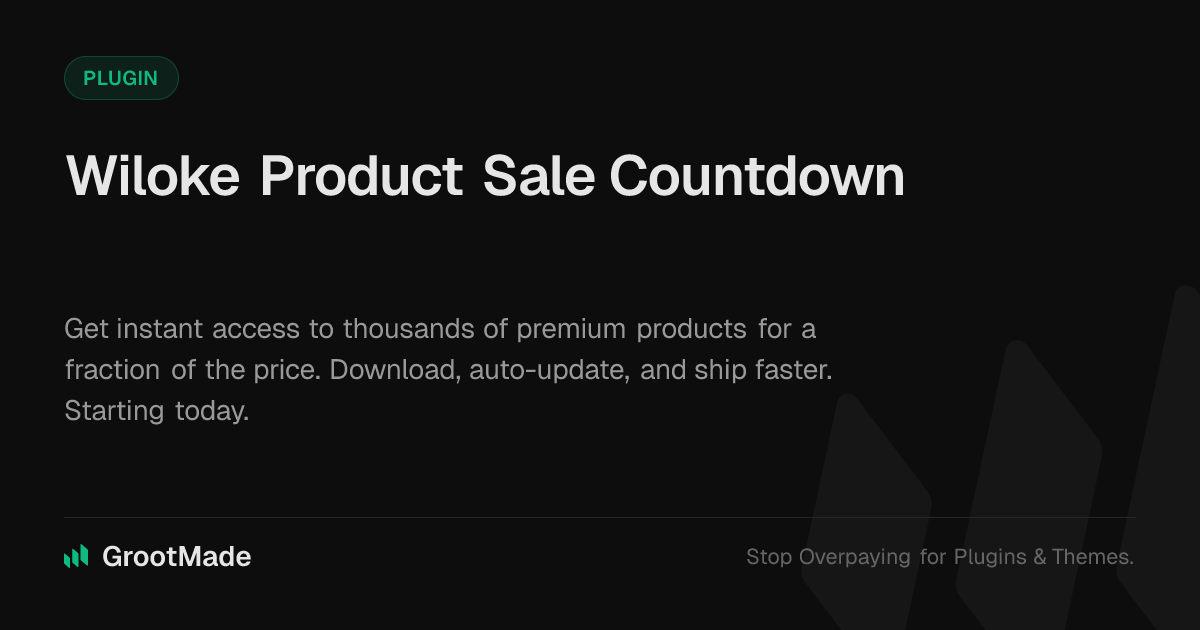 Screenshot of Wiloke Product Sale Countdown website