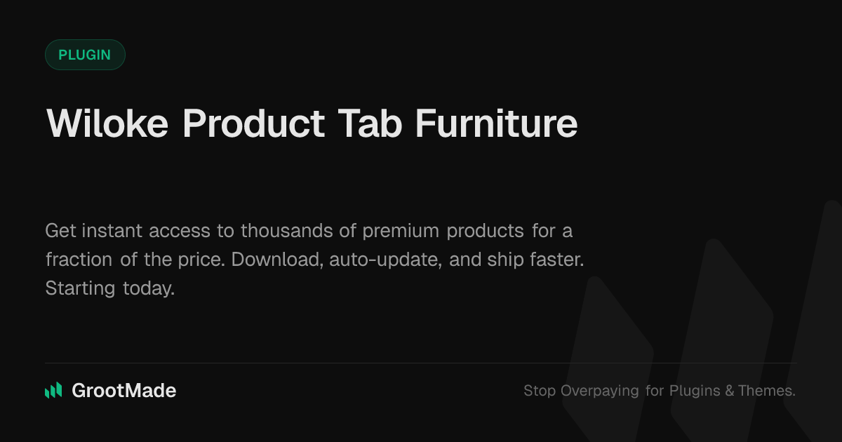 Screenshot of Wiloke Product Tab Furniture website