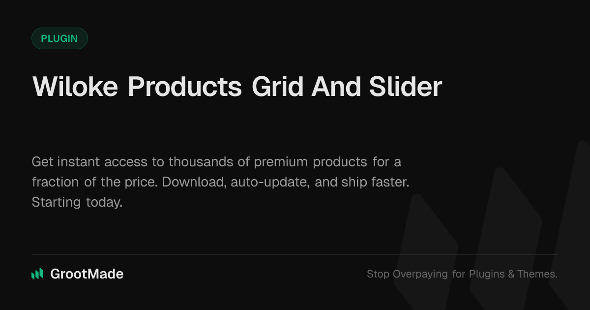 Screenshot of Wiloke Products Grid And Slider website
