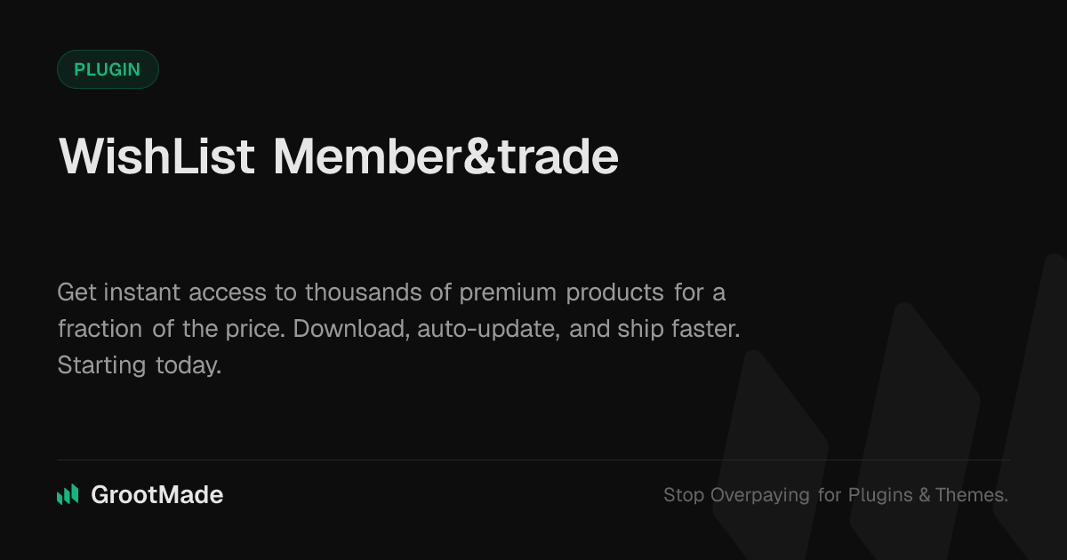 Screenshot of WishList Member&trade; X website