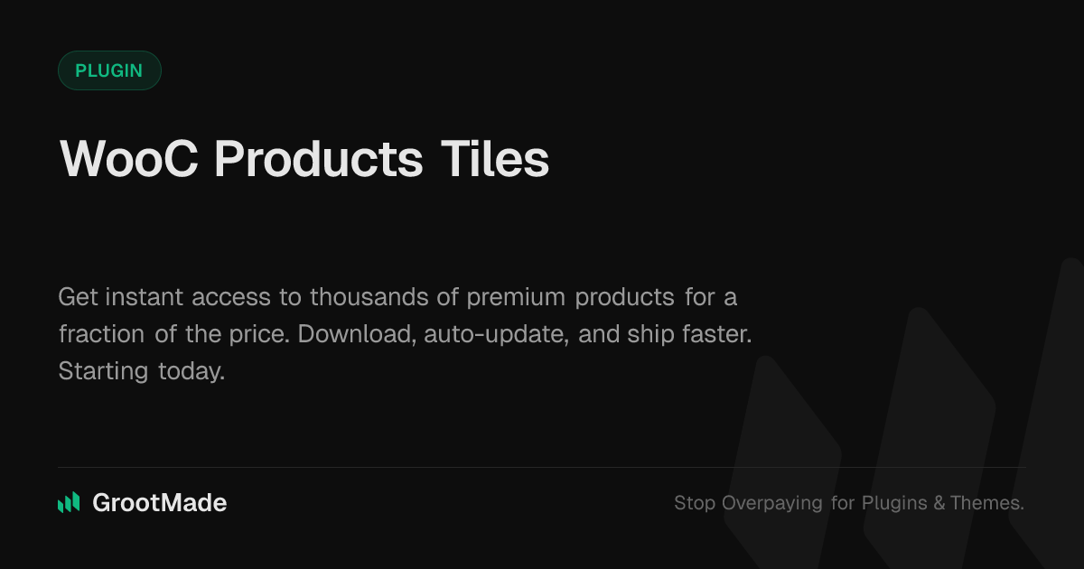 Screenshot of WooC Products Tiles website