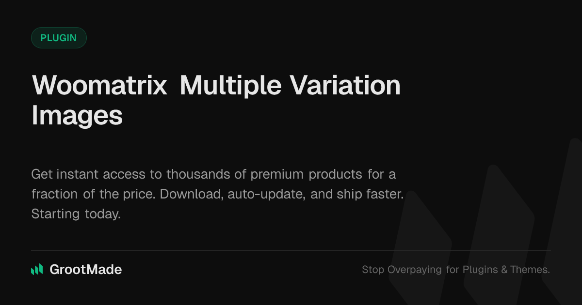 Screenshot of Woomatrix Multiple Variation Images website