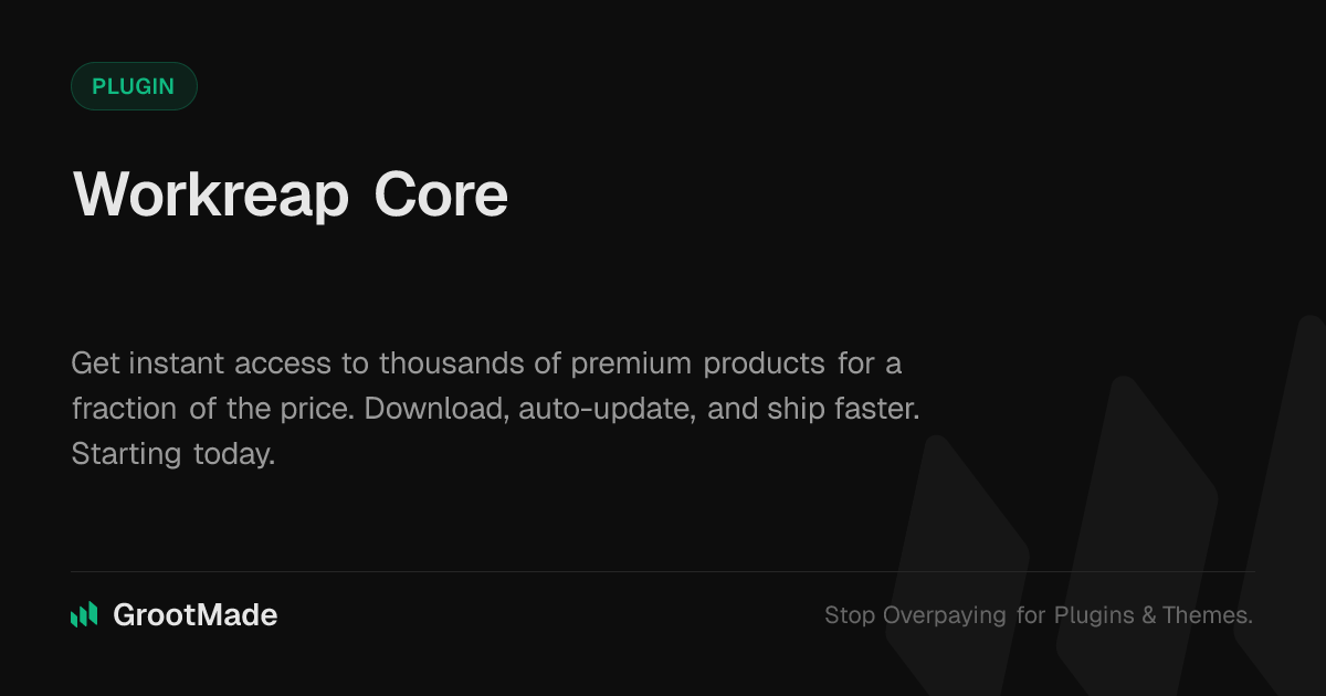 Screenshot of Workreap Core website